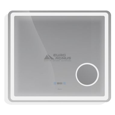 ASIGNATURA Зеркало с подогревом, LED подсветкой, косметическим зеркалом и часами Intense 65421800